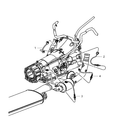 2012 Jeep Grand Cherokee Oxygen Sensors Diagram 1