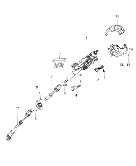 2017 Dodge Viper Column-Steering Diagram for 68262523AC