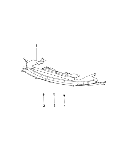 2019 Dodge Journey Underbody Shields & Skid Plates Diagram