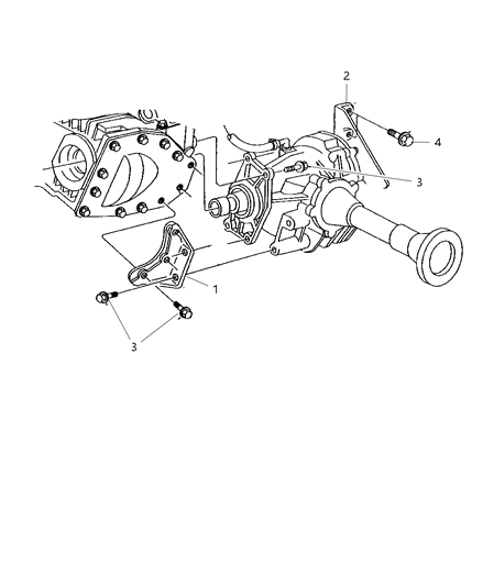 2003 Dodge Caravan Engine Mounts Power Transfer Unit Diagram