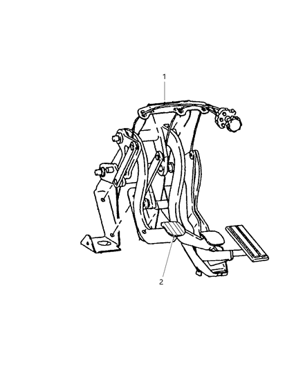 1999 Dodge Viper Clutch Pedal Diagram