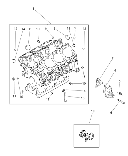 1999 Chrysler Sebring Convertible Cylinder Block Diagram 2