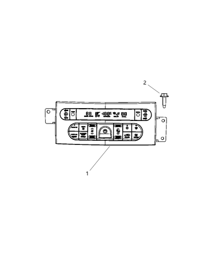 2008 Chrysler Pacifica Switch - Heating & A/C Diagram