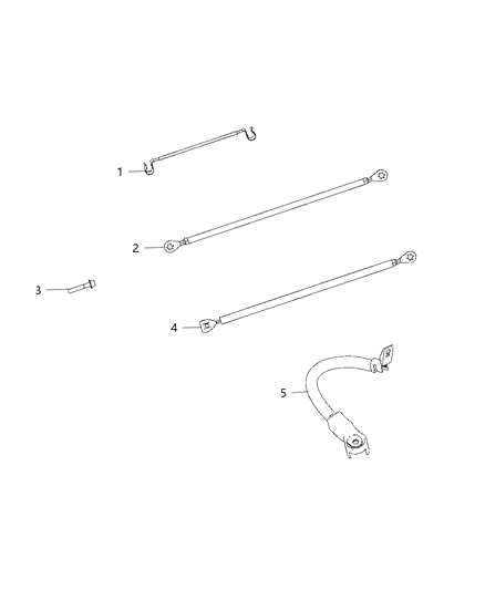 2020 Jeep Grand Cherokee Straps, Ground Diagram 1