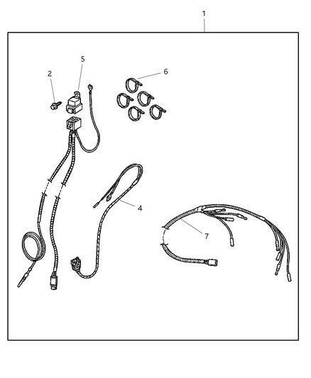 2000 Dodge Dakota Install Package - Off Road Diagram