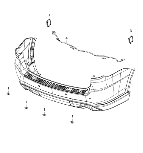 2021 Dodge Durango Wiring, Rear Fascia Diagram