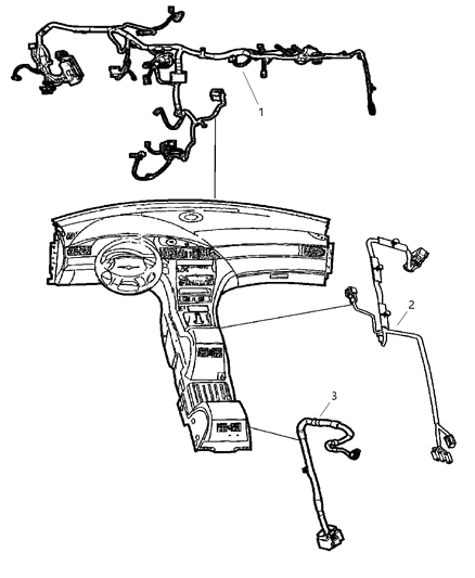 2004 Chrysler Pacifica Wiring-Instrument Panel Diagram for 4869850AD