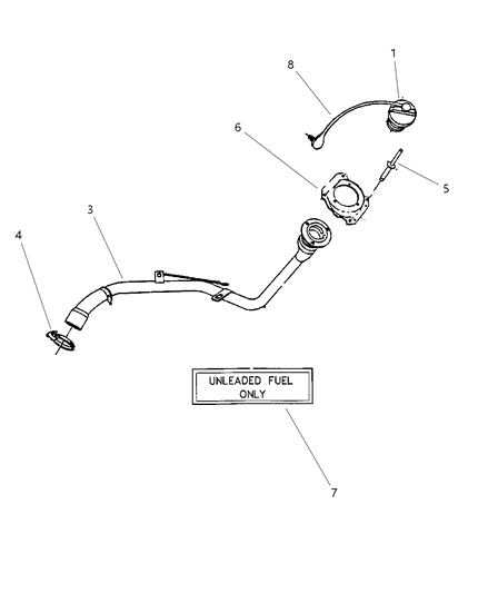 1998 Dodge Stratus Fuel Tank Filler Tube Diagram