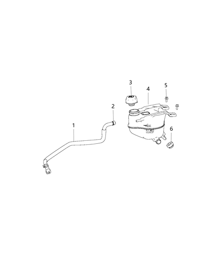 2020 Ram ProMaster City Coolant Bottle Diagram