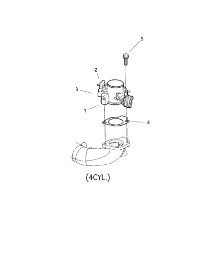 1997 Chrysler Town & Country Throttle Body Diagram 1