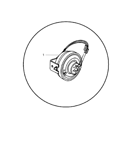 2000 Dodge Ram 1500 Horn & Mounting Diagram