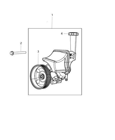 2017 Dodge Charger Power Steering Pump & Reservoir Diagram