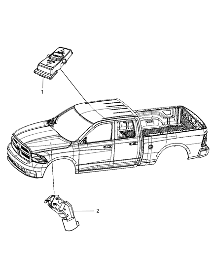 2012 Ram 4500 Switches Body Diagram