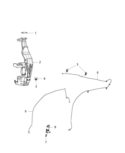 2015 Jeep Grand Cherokee Front Washer System Diagram