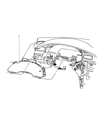 2008 Chrysler Pacifica Cluster-Instrument Panel Diagram for 68038895AA