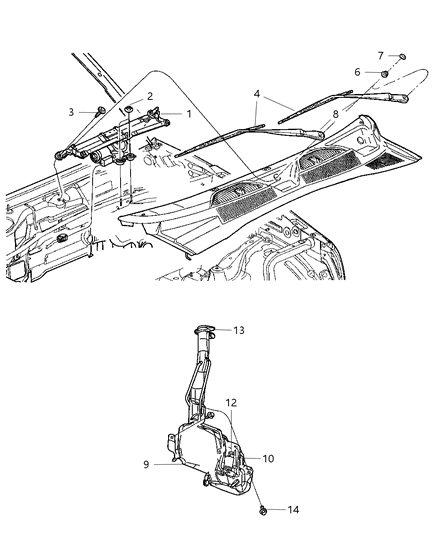 2005 Jeep Liberty Reservoir-Washer Diagram for 5161320AA