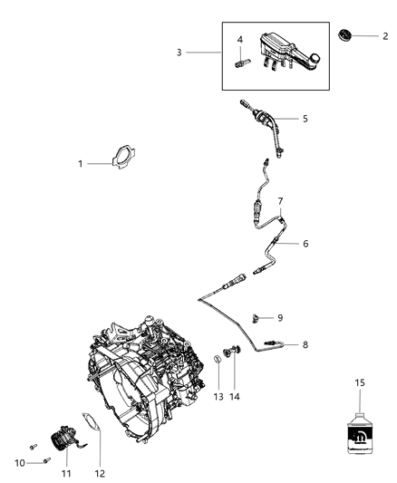 2011 Dodge Journey Switch-Brake Fluid Level Diagram for 68057090AA