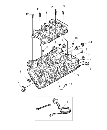 2005 Dodge Dakota Cylinder Block Diagram 1