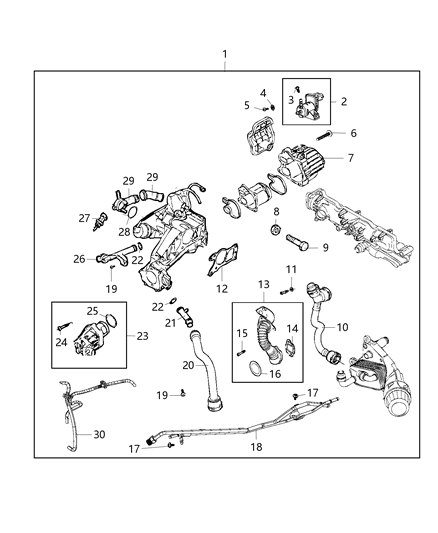 2015 Jeep Cherokee Washer Diagram for 68100460AA
