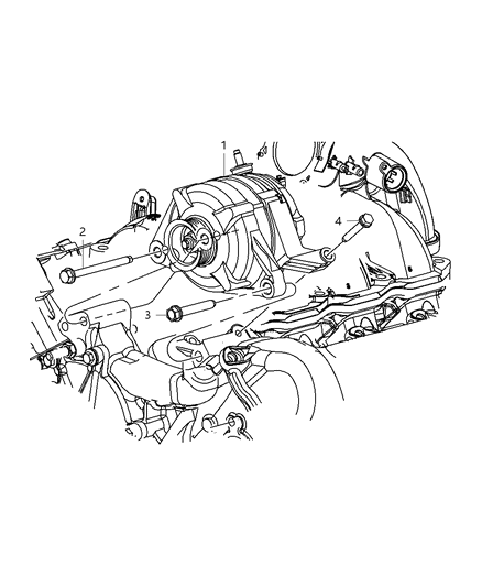 2010 Jeep Liberty Generator/Alternator & Related Parts Diagram 2