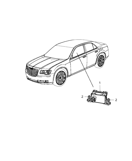 2013 Chrysler 300 Sensors - Suspension & Steering Diagram