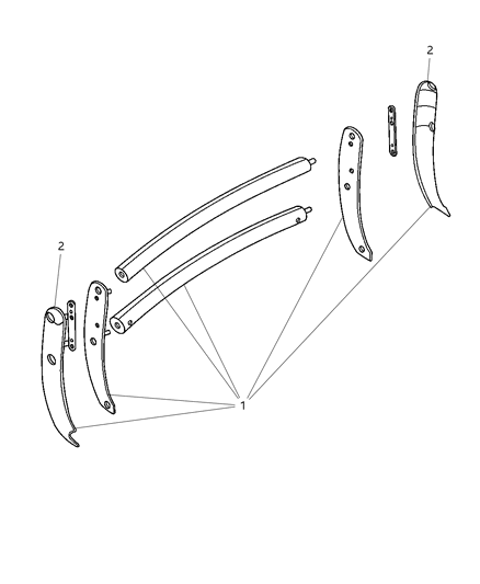 2000 Dodge Ram 2500 Regular Cab Grille Guard Diagram
