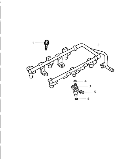 2004 Chrysler Pacifica Injector-Fuel Diagram for 4861615AA
