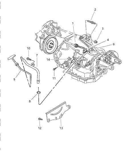 1997 Dodge Intrepid Tube Diagram for 4593332