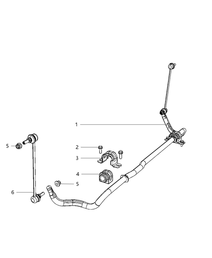 2008 Chrysler Pacifica Front Stabilizer Bar Diagram