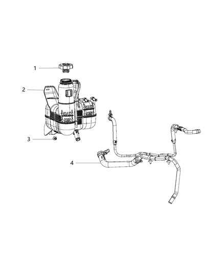 2016 Ram 3500 Bottle-COOLANT Recovery Diagram for 68184910AD