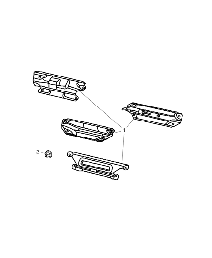 2007 Jeep Commander Heat Shields Diagram