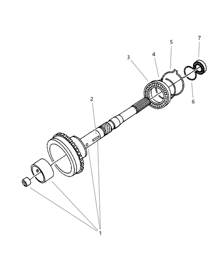 1998 Jeep Grand Cherokee Output Shaft Diagram 2