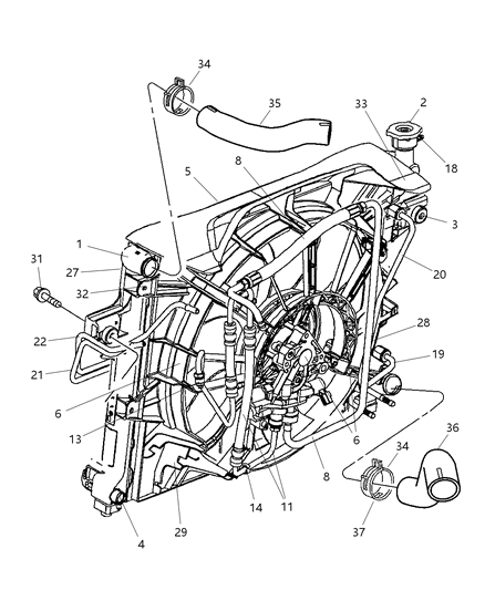 2001 Jeep Grand Cherokee Switch-Hydraulic Fan Control Diagram for 5102210AA