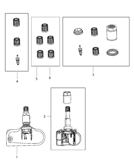 2011 Dodge Caliber Tire Monitoring System Diagram