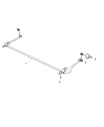 2016 Ram ProMaster 3500 Stabilizer Bar - Rear Diagram