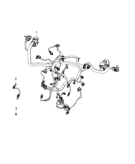 2021 Jeep Wrangler Engine Diagram for 68282862AH