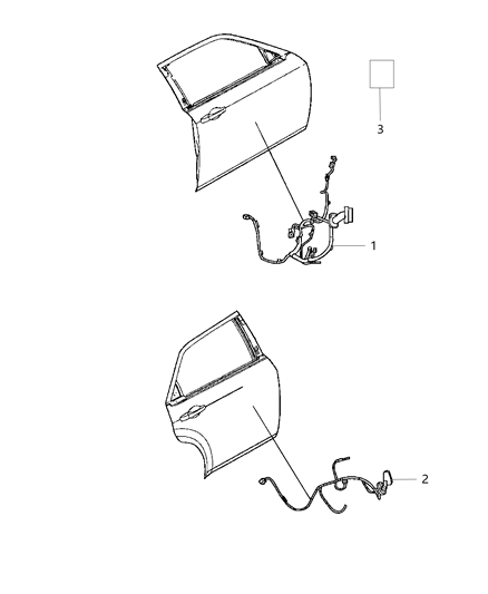 2015 Chrysler 300 Wiring-Front Door Diagram for 68084154AF