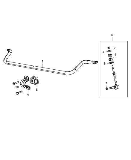 2013 Ram 2500 Front Stabilizer Bar Diagram 2