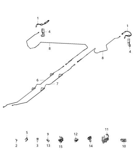 2016 Ram ProMaster 3500 Brake Tubes & Hoses Diagram 2