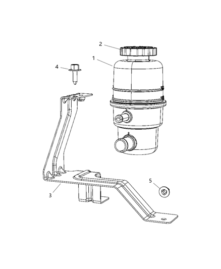 2008 Jeep Liberty Power Steering Reservoir Diagram