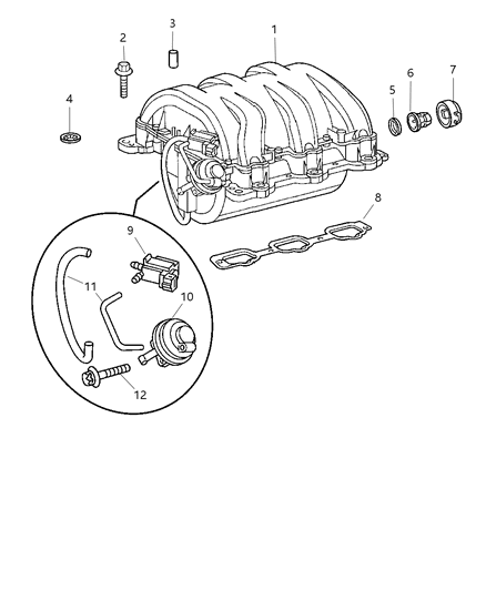 2008 Chrysler Crossfire Intake Manifold Diagram