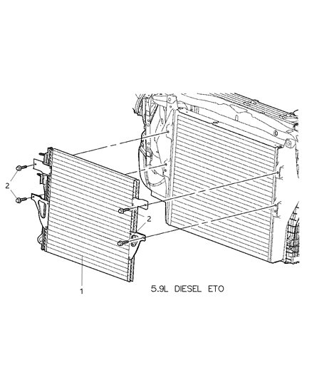 2006 Dodge Ram 3500 A/C Condenser Diagram