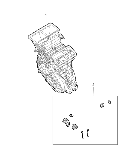 2017 Ram ProMaster City Housing-A/C And Heater Diagram for 68270206AA