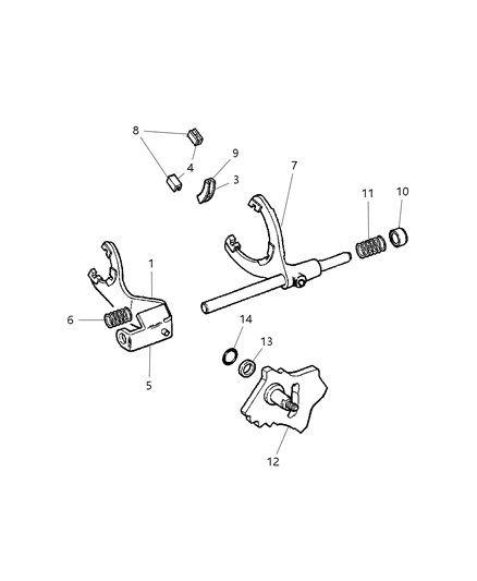 2006 Dodge Ram 1500 Shift Fork Diagram 1