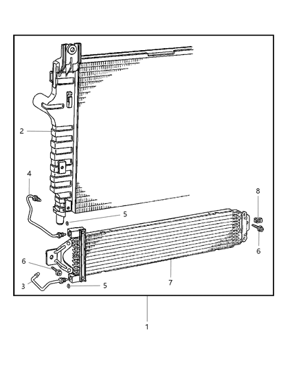 2003 Dodge Durango Cooler Kit - Transmission Oil Diagram