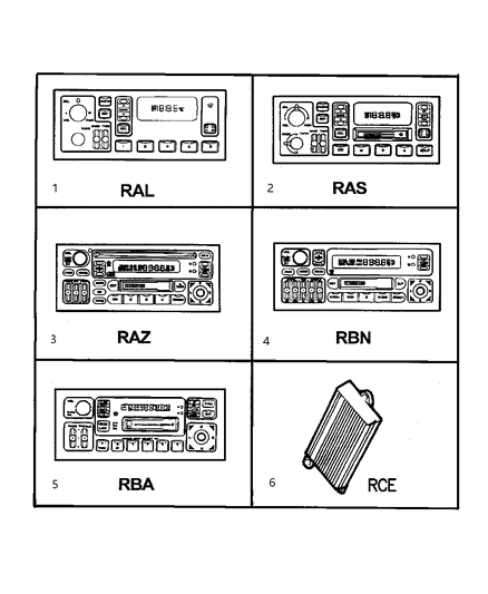 1999 Dodge Ram Van Amplifier-Radio Diagram for 56043012AE