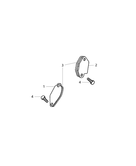 2005 Chrysler Sebring Valve-EGR Port Diagram for 4591803AA