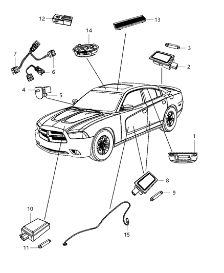 2011 Dodge Charger Lamp-Courtesy Diagram for 68088801AA