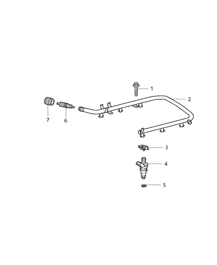 2007 Chrysler Crossfire Injector-Fuel Diagram for 5101526AA