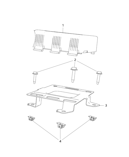 2019 Ram 1500 Bracket-Module Diagram for 68346572AB